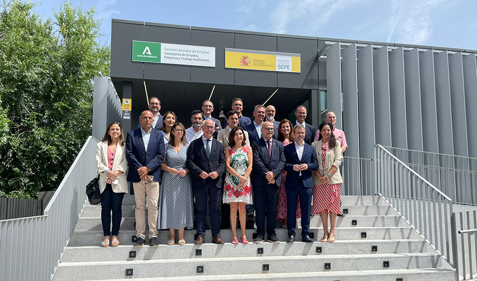 
			      La consejera de Empleo, Rocío Blanco, en el acto de inauguración de inaugurado las instalaciones de la nueva oficina de empleo \u0027Jaén Urbana\...
			  
